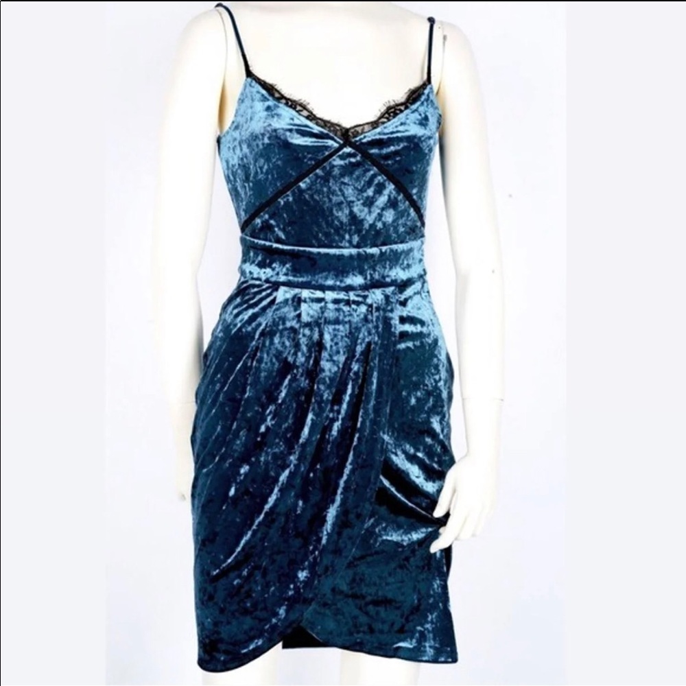 Juicy Couture Black Label crushed cami tulip dress